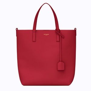 SAINT LAURENT | Shopping Bag Toy | Supple Leather | Rouge Opyum